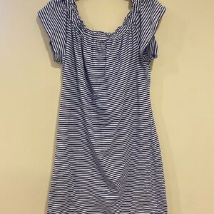 Vineyard Vines Navy and White Striped Dress